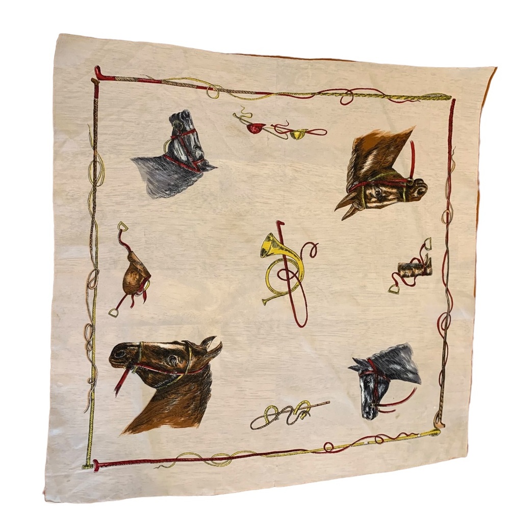 Silk‎ Scarf With Horses